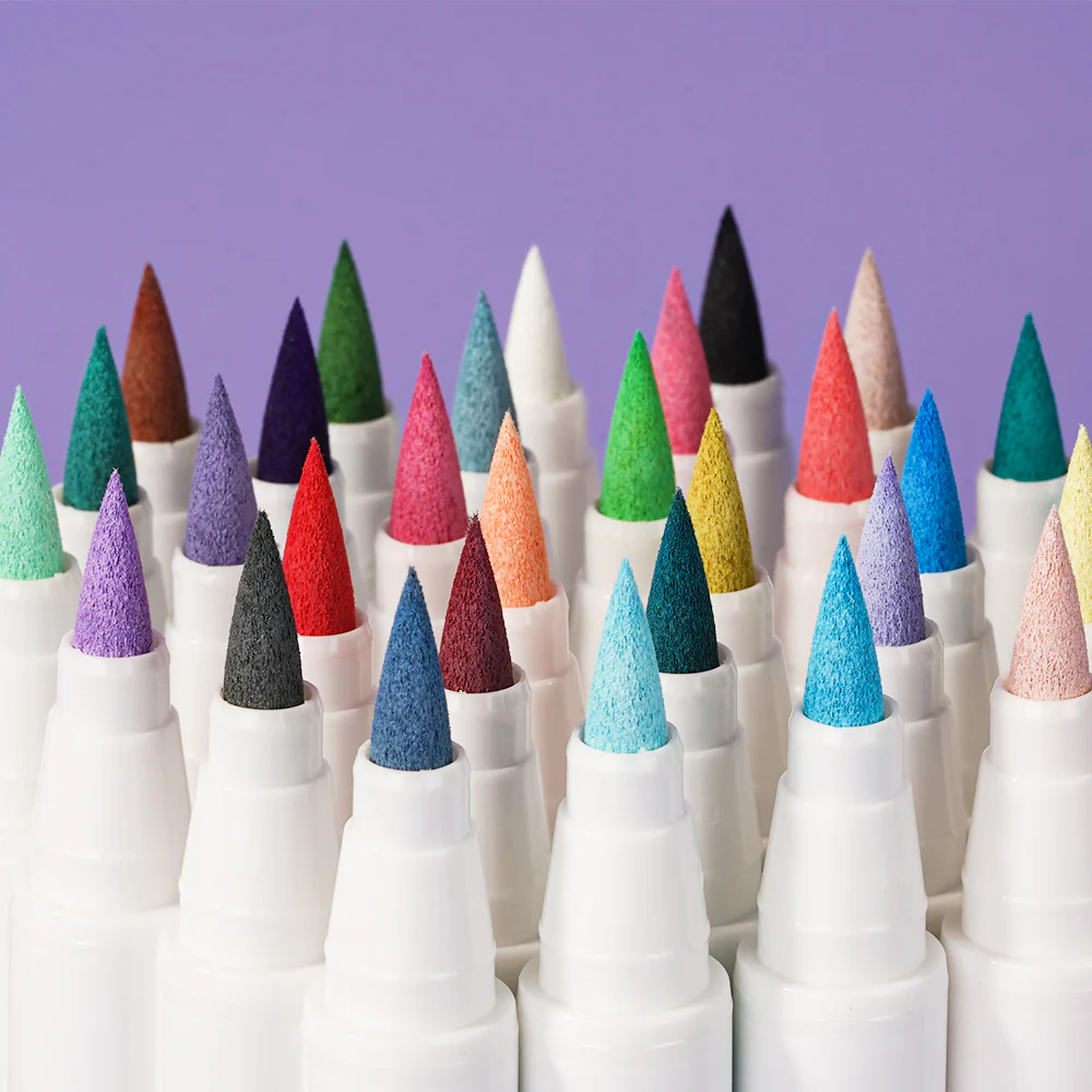 Arrtx 30A Colors Acrylic Markers Paint Pens Brush Tip - Image 8