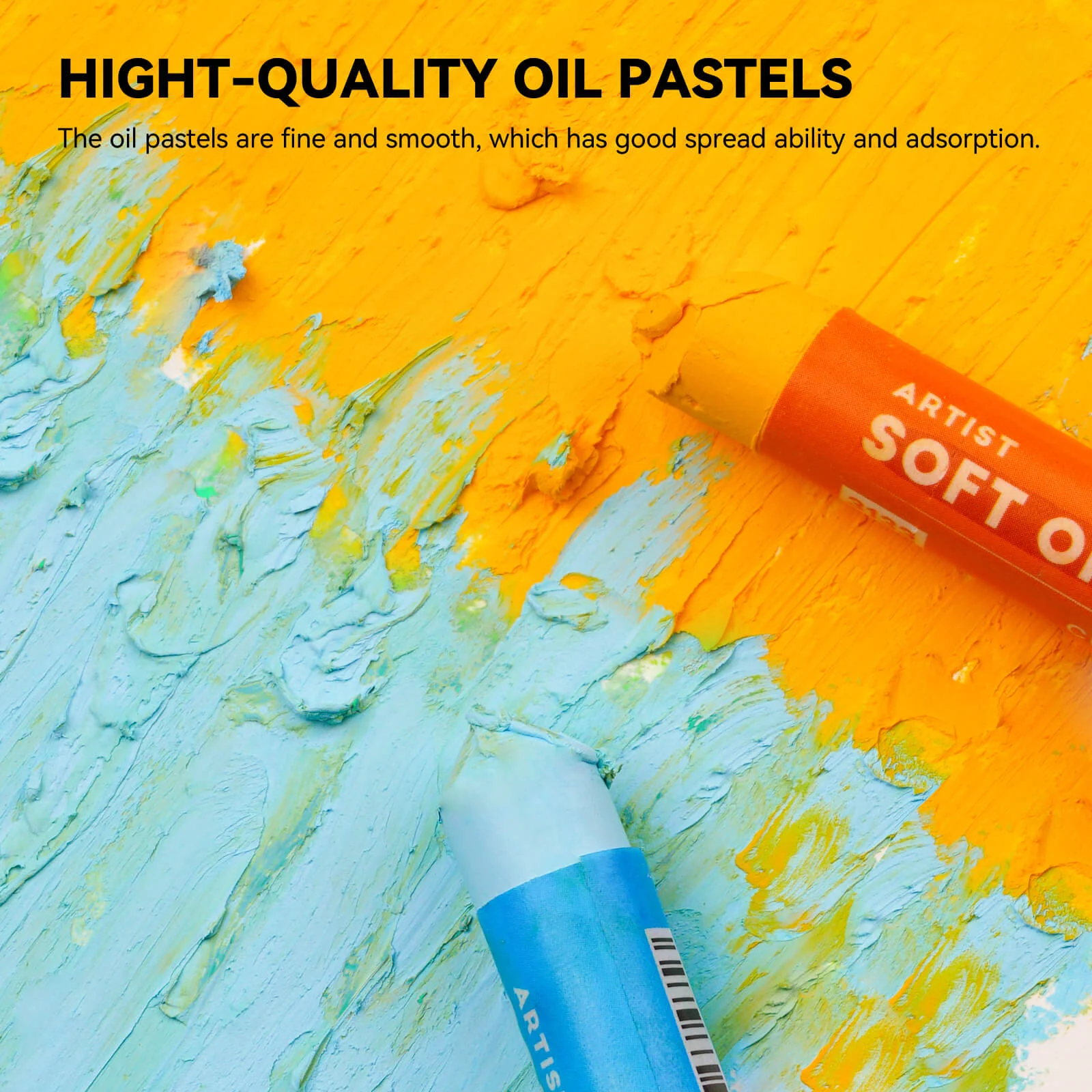 Arrtx 48 Colors Oil Pastels Smooth Drawing Pastel Set - Image 4