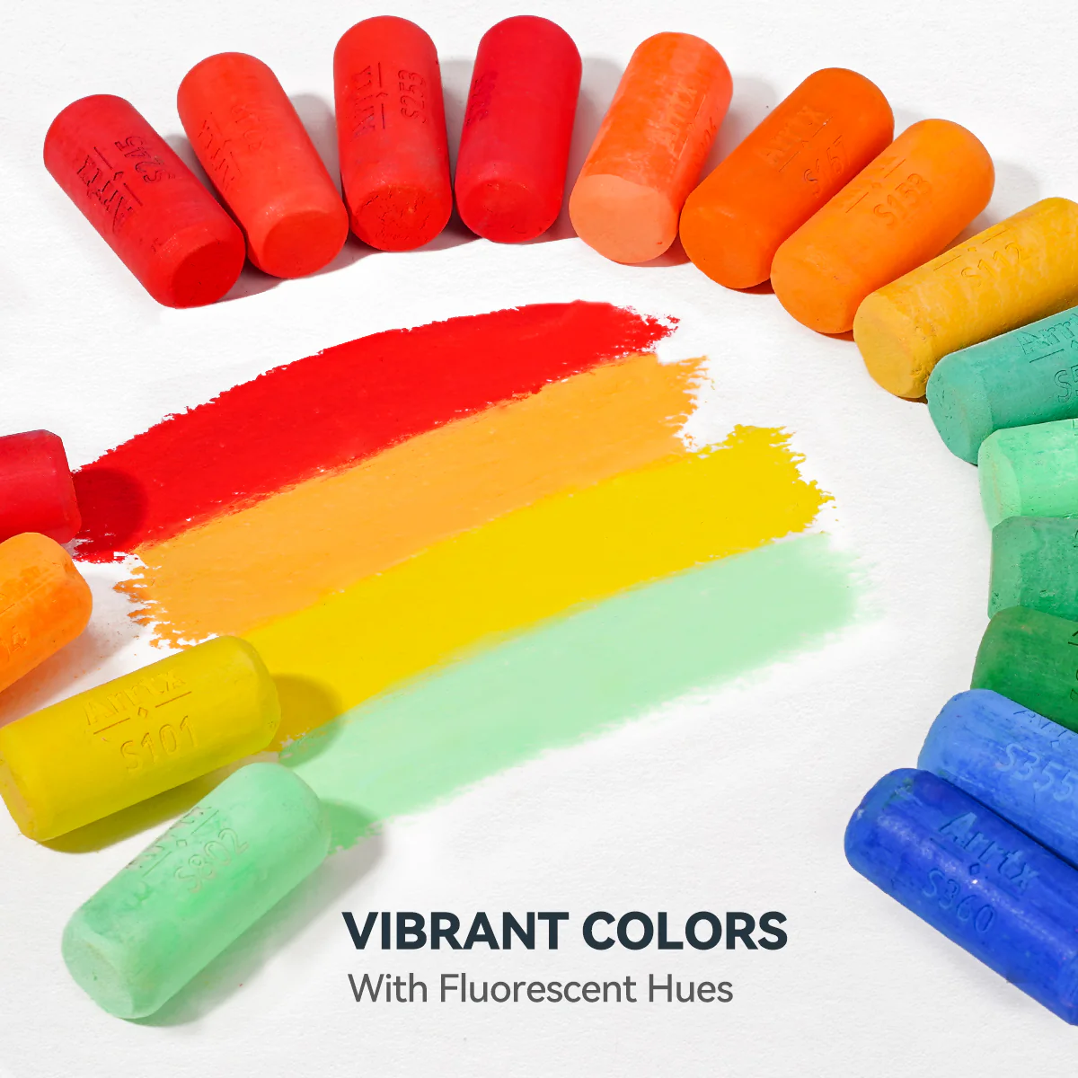 Arrtx 72 Colors Soft Pastels Set High Grade Colors - Image 4
