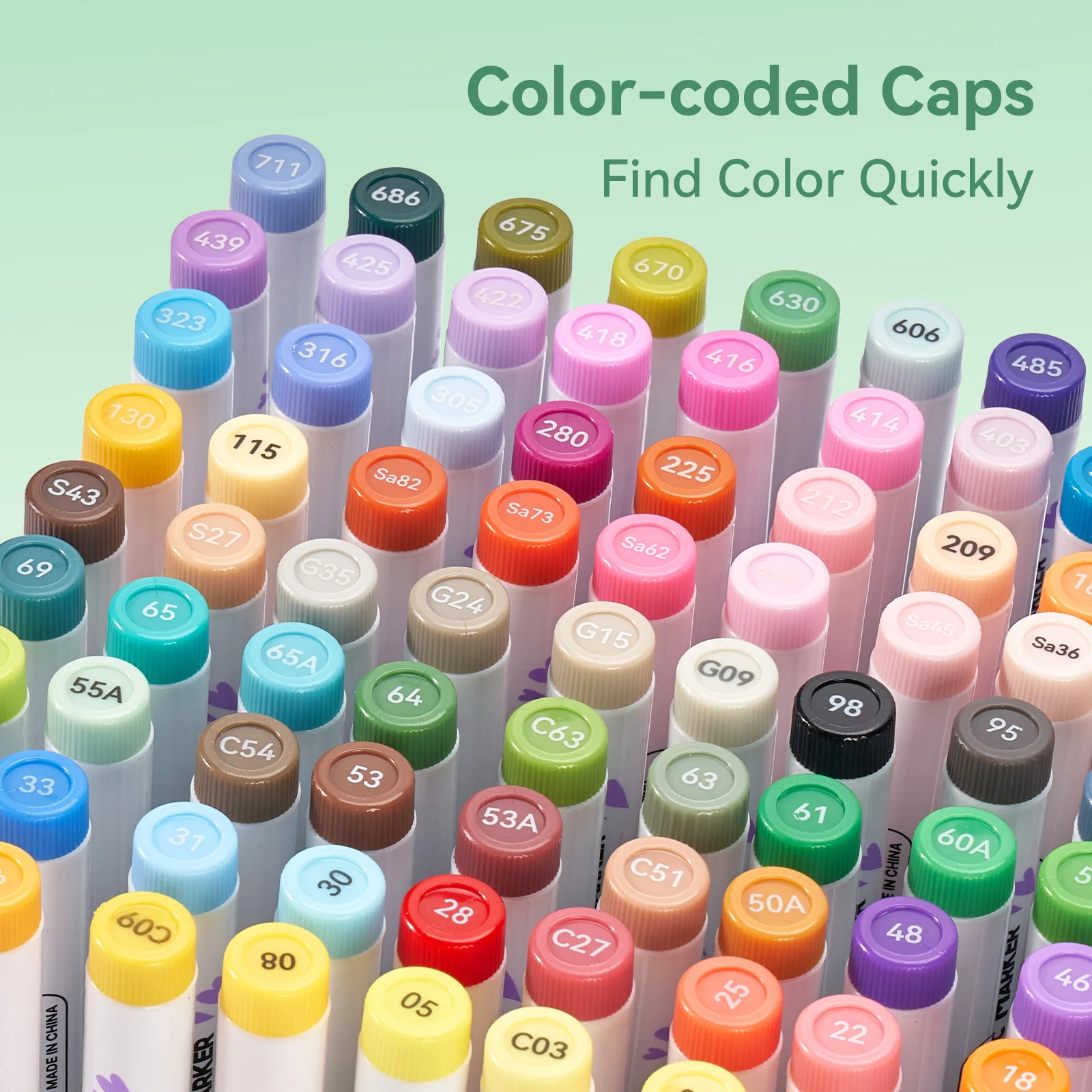 Arrtx 90B Colors Acrylic Paint Markers Brush Tip Landscape Colors - Image 7