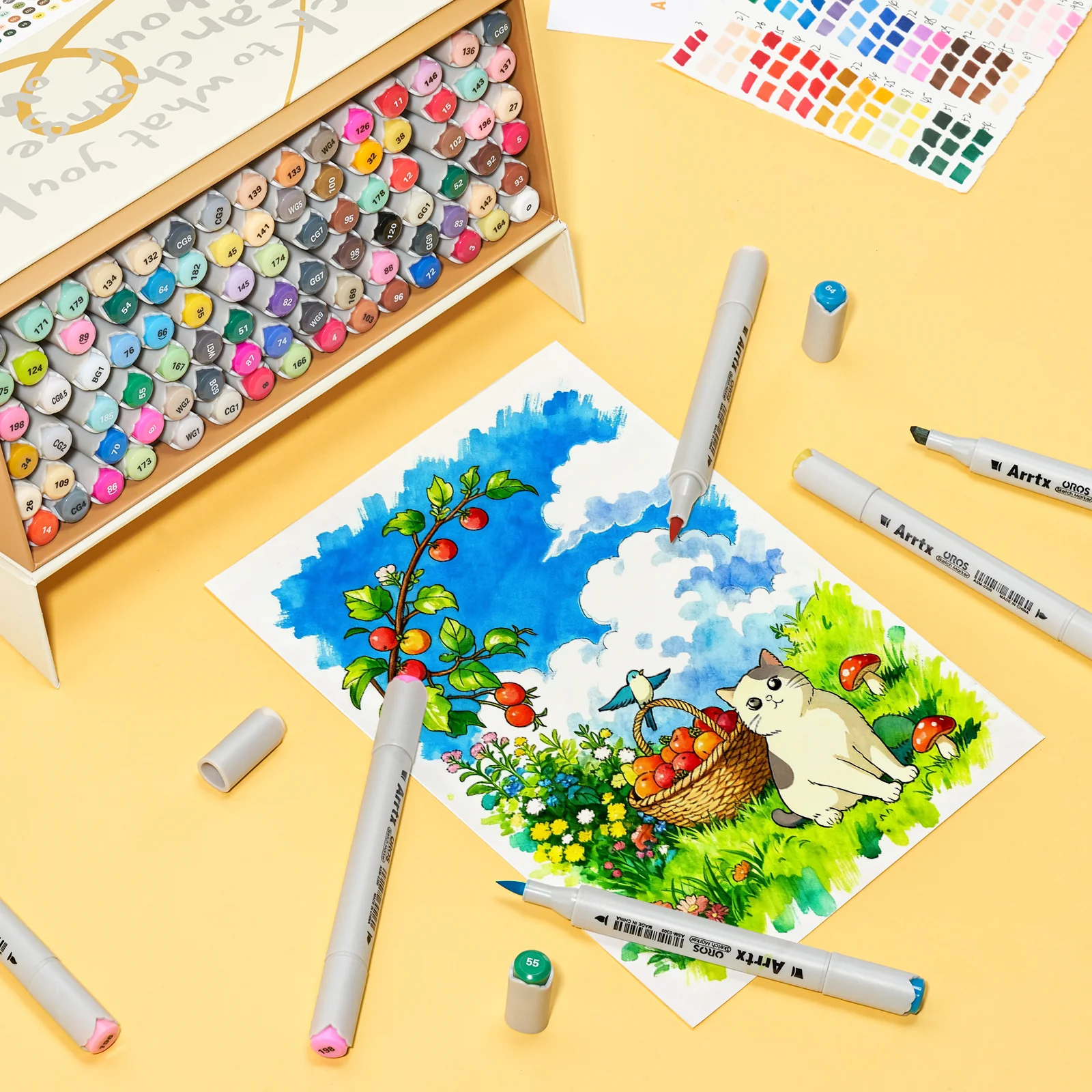Arrtx OROS 90 Alcohol Markers Paint Markers Dual Tip - Image 10