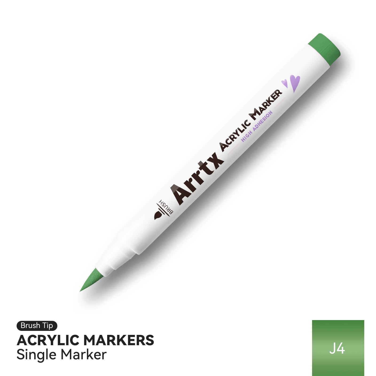 Arrtx Single Color Acrylic Paint Marker J4 Metallic Color
