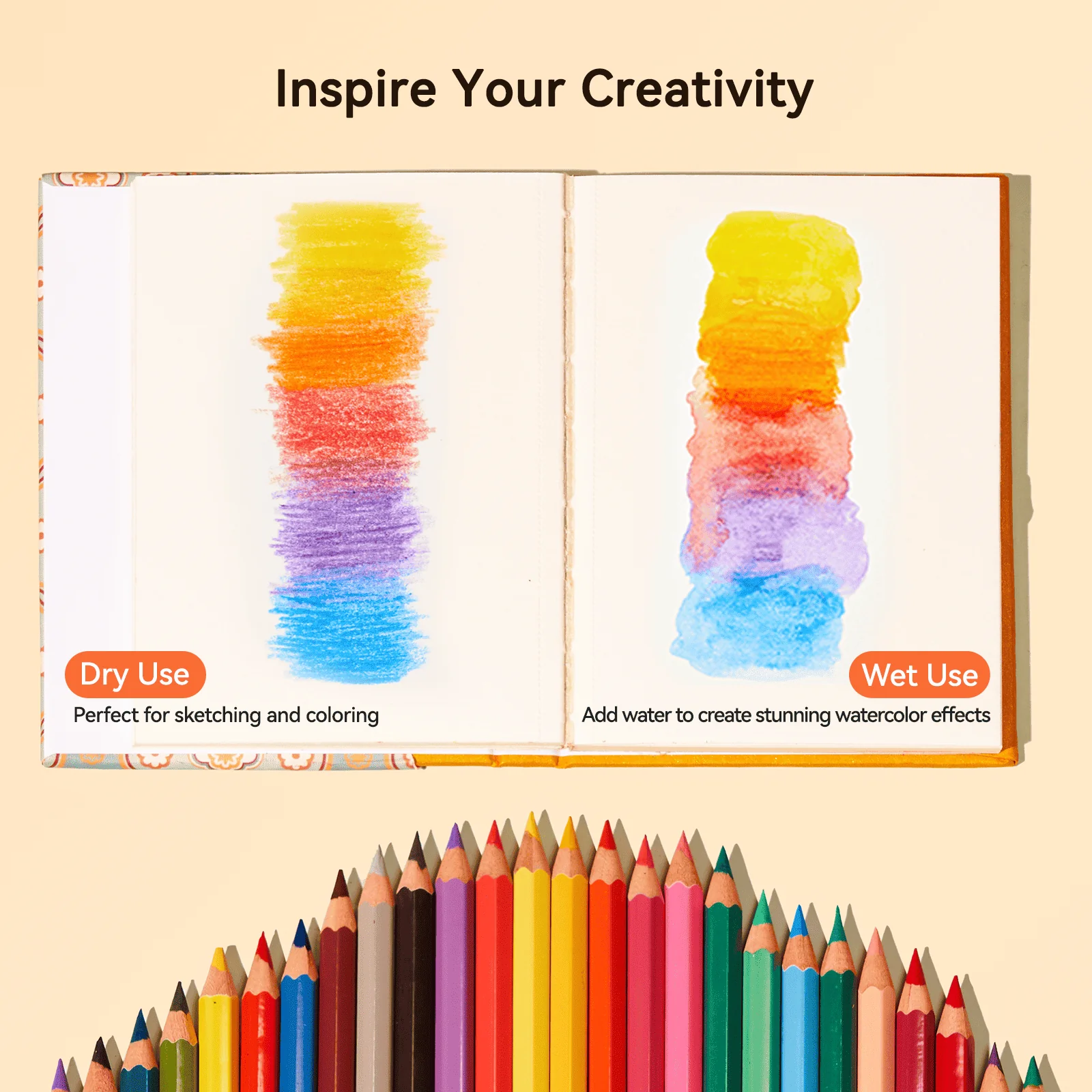 Arrtx Watercolor Pencils Set Premium Art Supplies Colored Pencils - Image 5