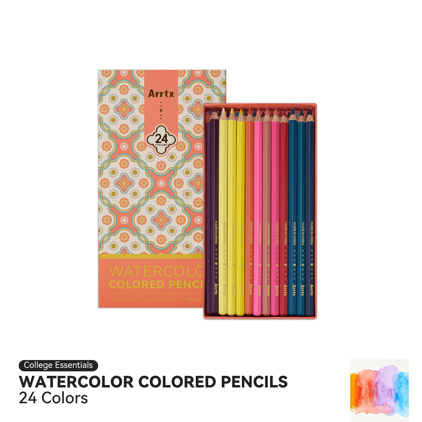 Arrtx Watercolor Pencils Set Premium Art Supplies Colored Pencils - Image 9