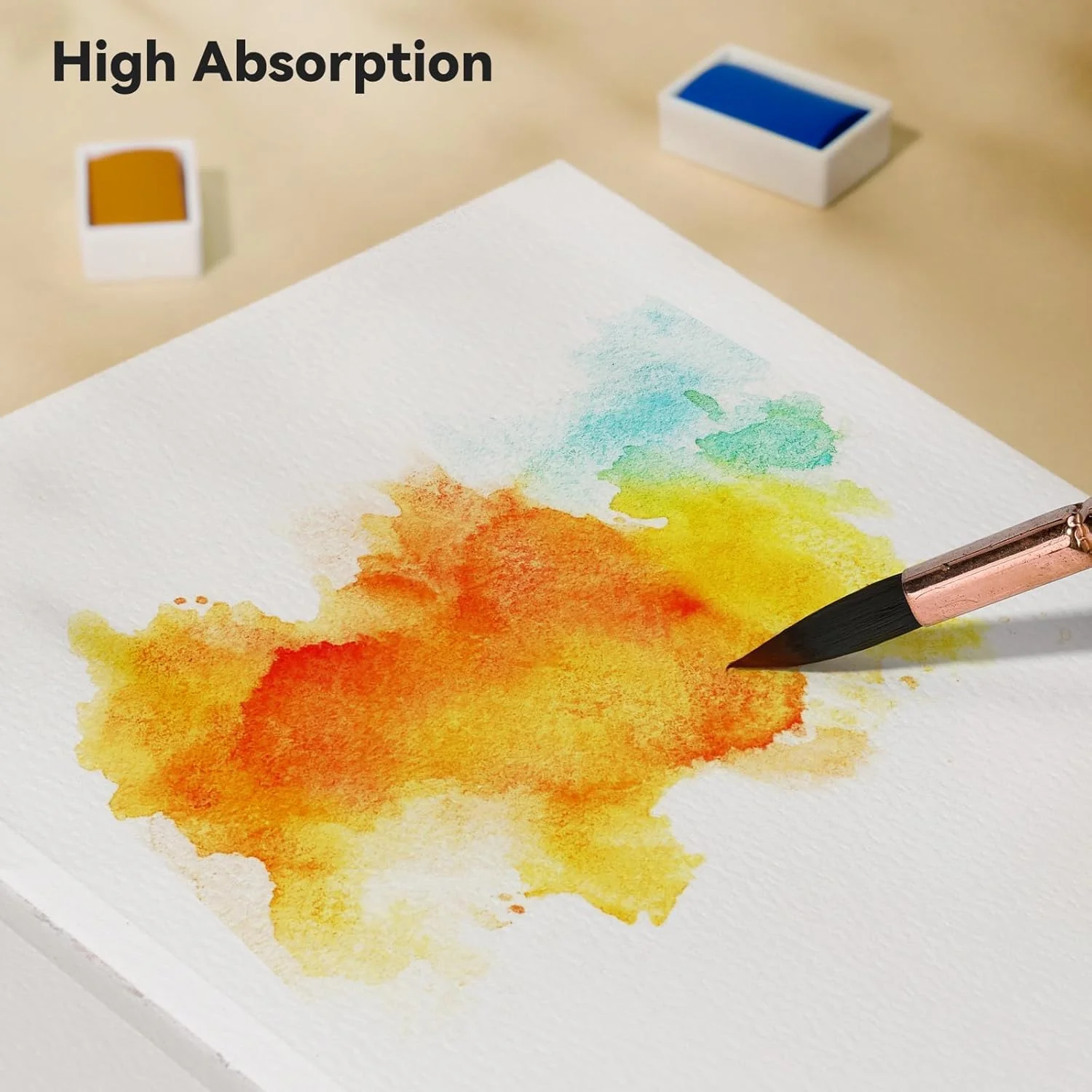 Arrtx Watercolor Sketchbook 8.27x5.98'' 100% Cotton Paper - Image 3
